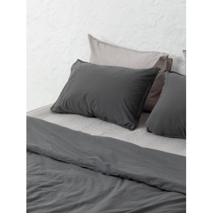 Комплект белья из вареного хлопка Leglo Mix Grey-Slate